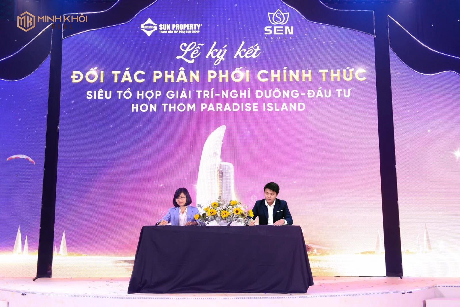 Hình ảnh đại diện chủ đầu tư - tập đoàn Su Group tại lễ ký kết đối tác phân phối dự án Hòn Thơm Paradise Island.